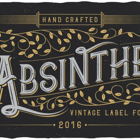 Absinthe label typeface cover image.