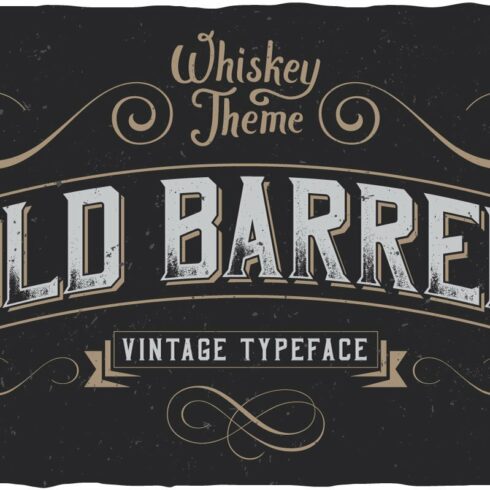 OldBarrel Vintage Typeface cover image.