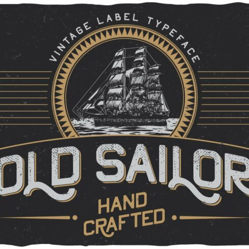 OldSailor vintage typeface cover image.