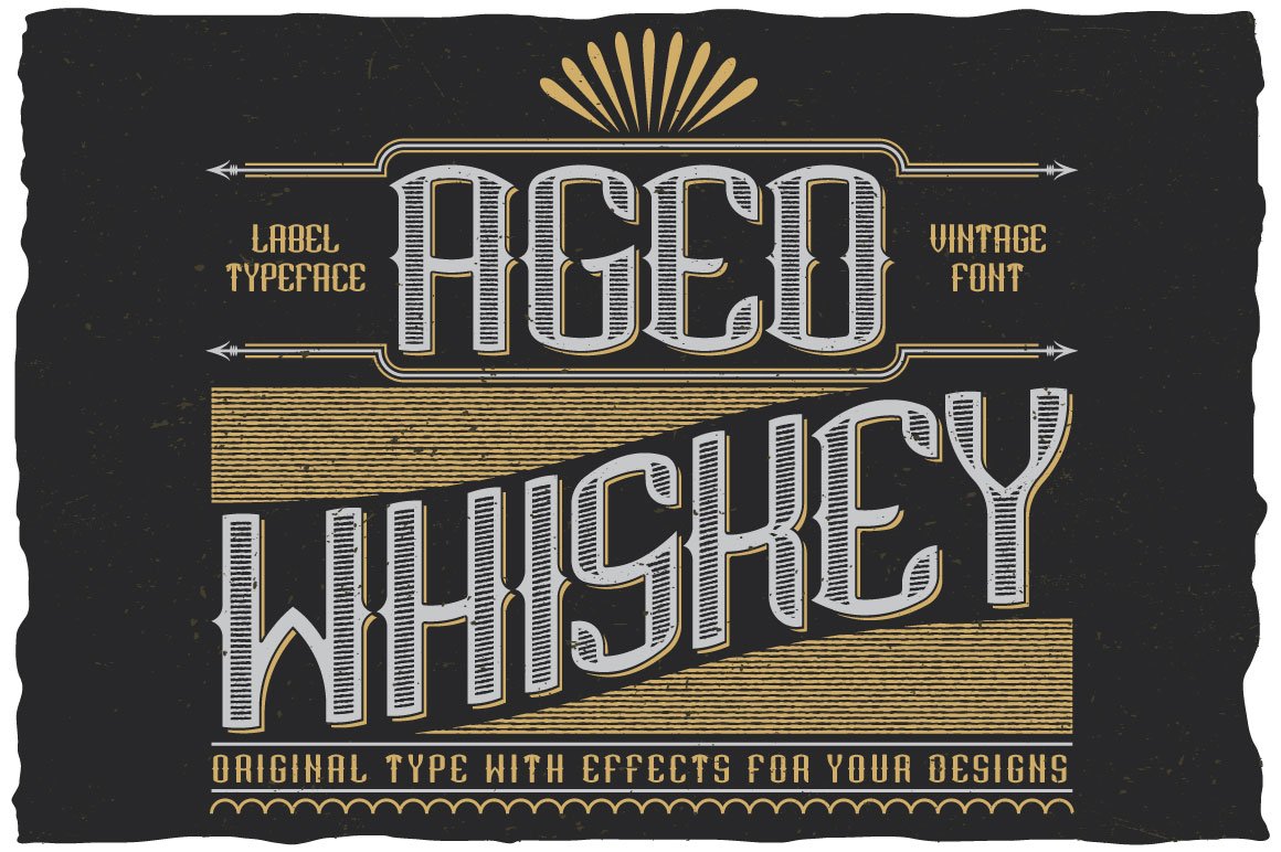 AgedWhiskey Typeface cover image.