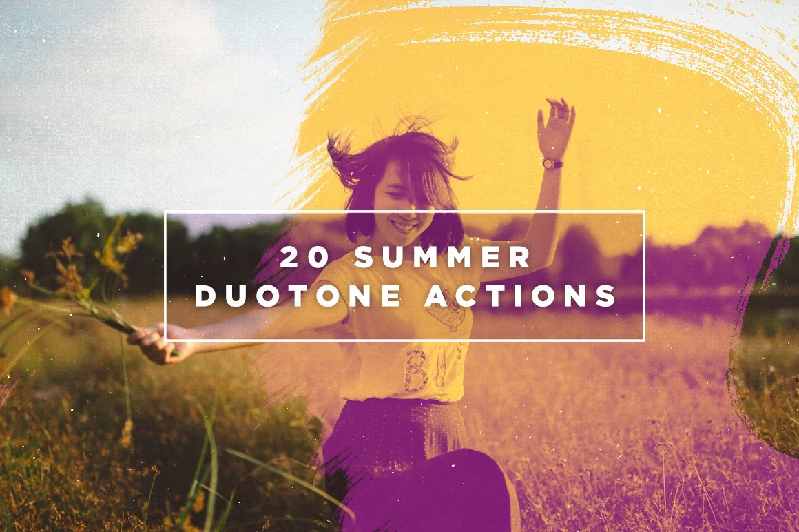 20 Summer Duotone Photoshop Actionscover image.
