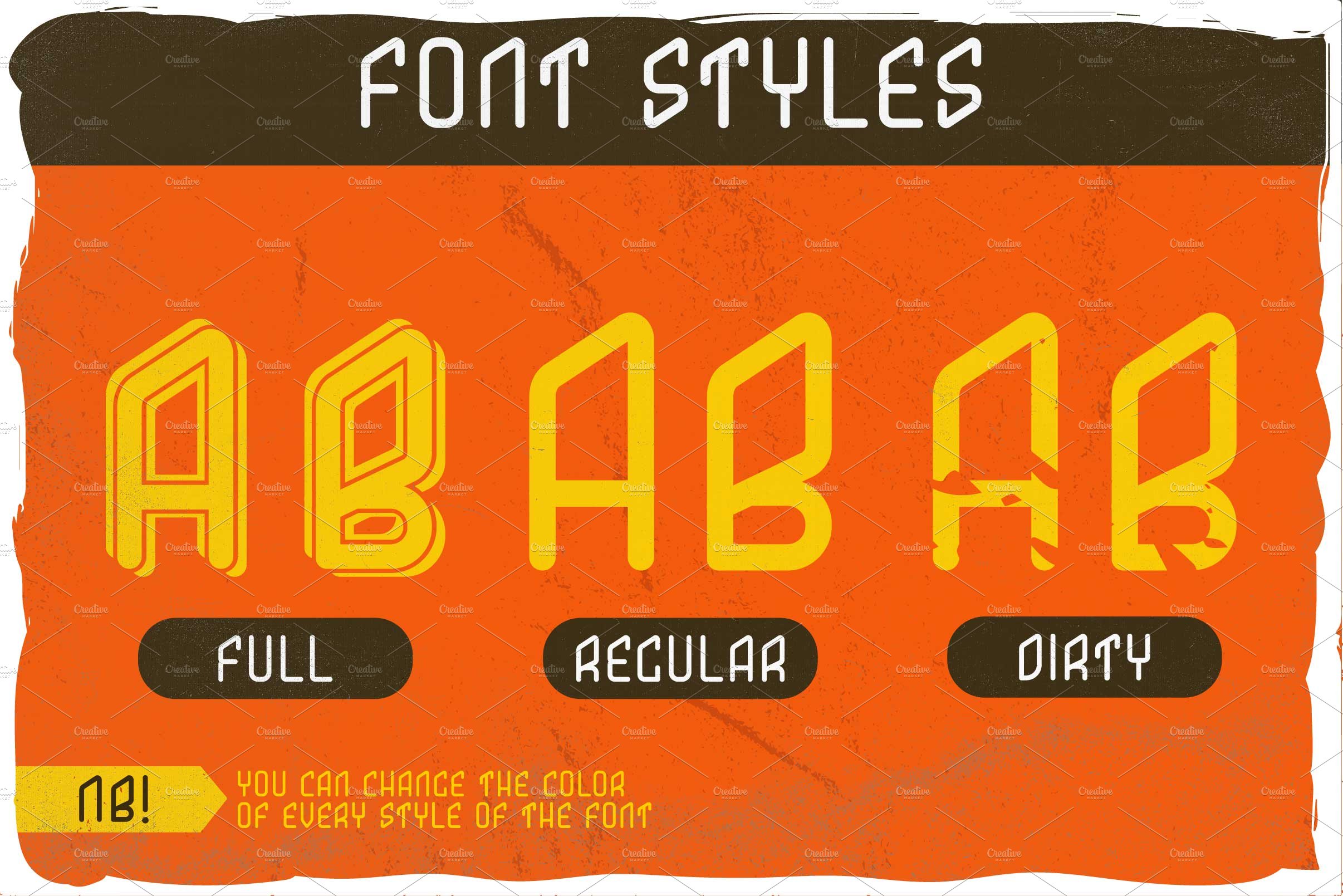Aviation Font preview image.