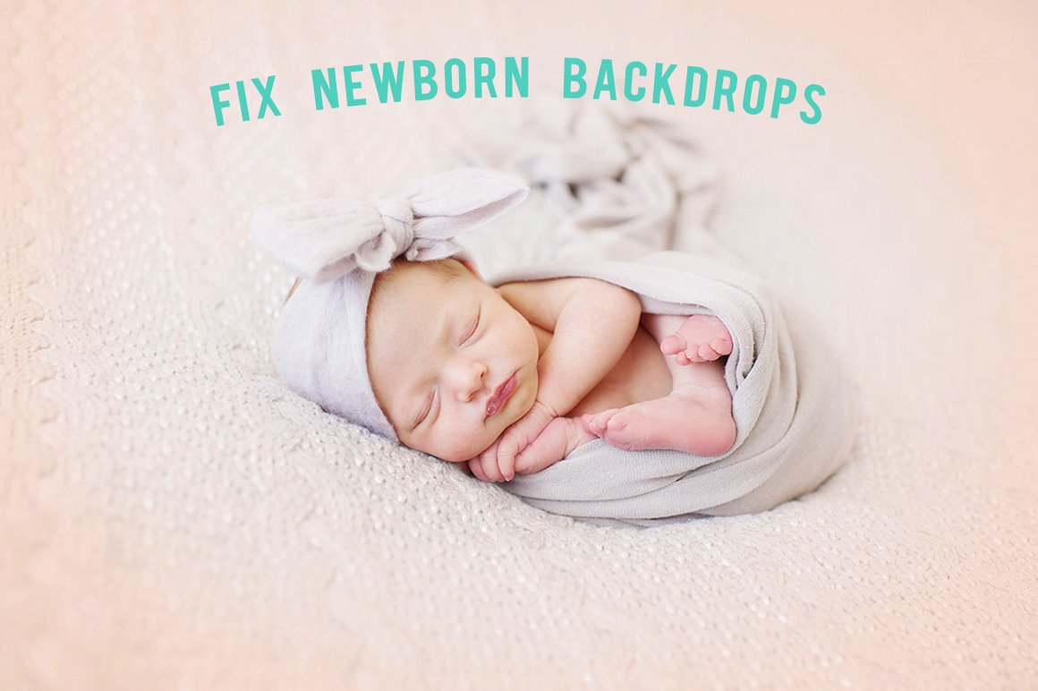 Newborn Backdrop Overlays-PS + PSEcover image.