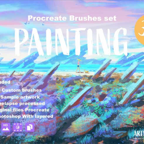 Procreate Brushes set : Paintingcover image.