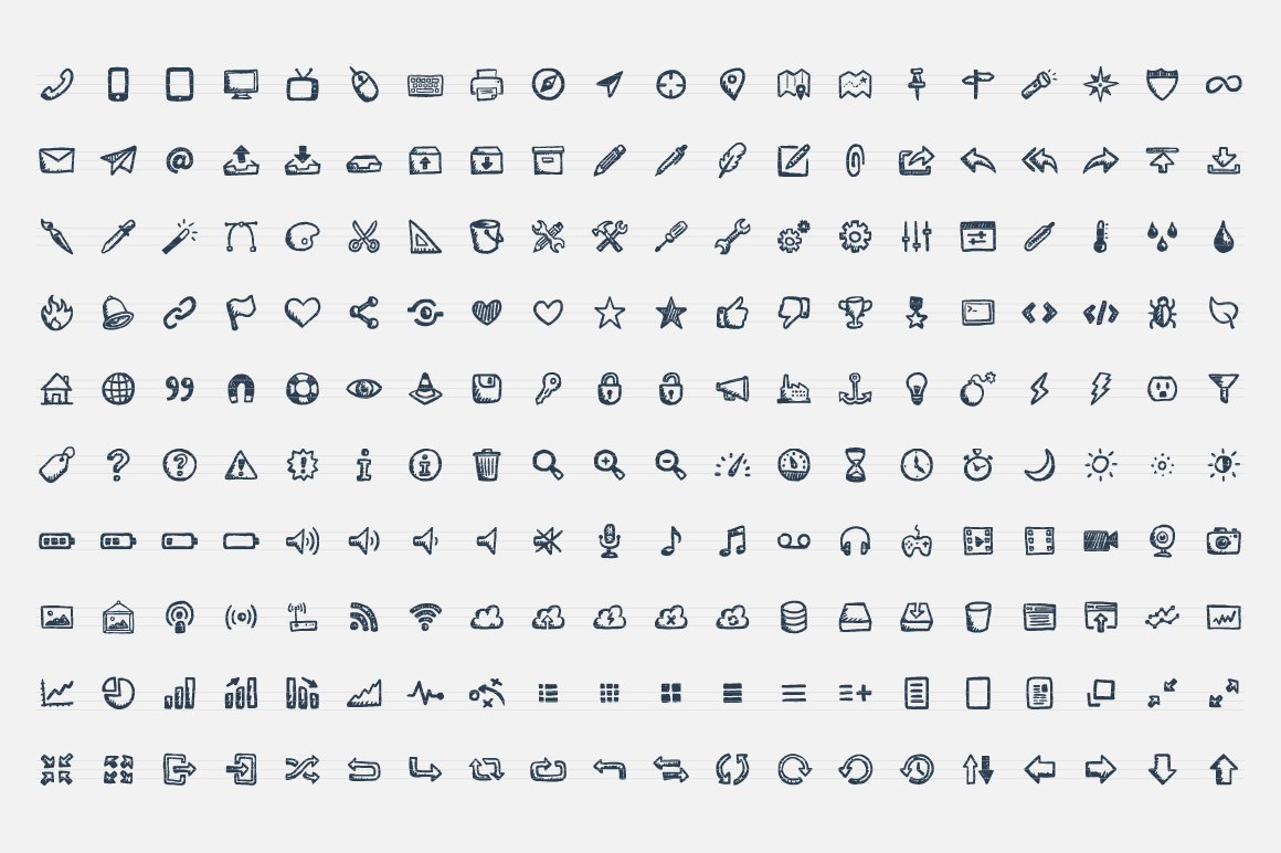 Jolly Icons Font preview image.