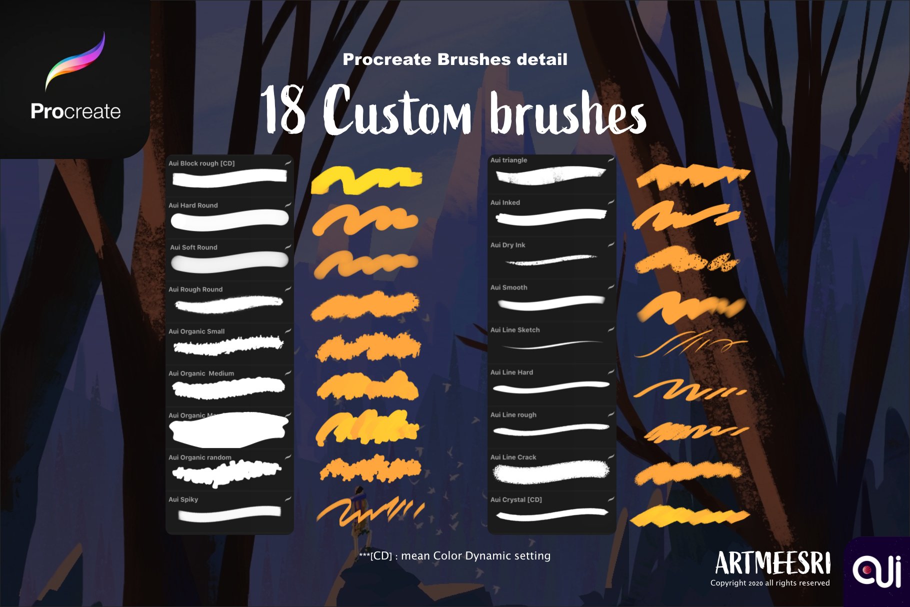Procreate Brushes set : Sketchingpreview image.