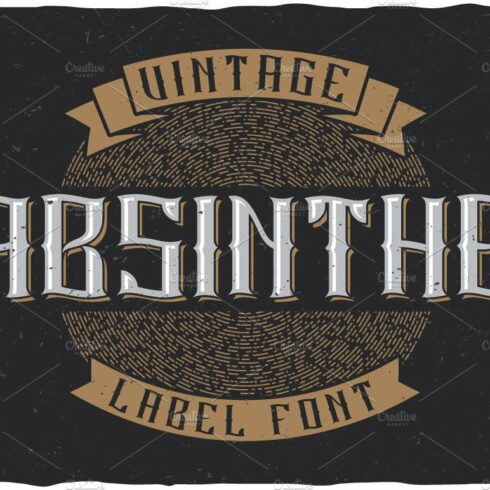 Absinthe Vintage Label Typeface cover image.