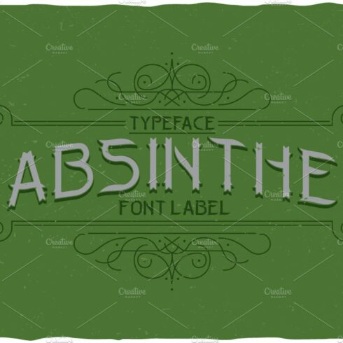 Absinthe Vintage Label Typeface cover image.