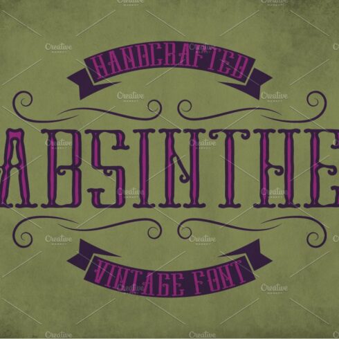 Absinthe Vintage Label Typeface cover image.