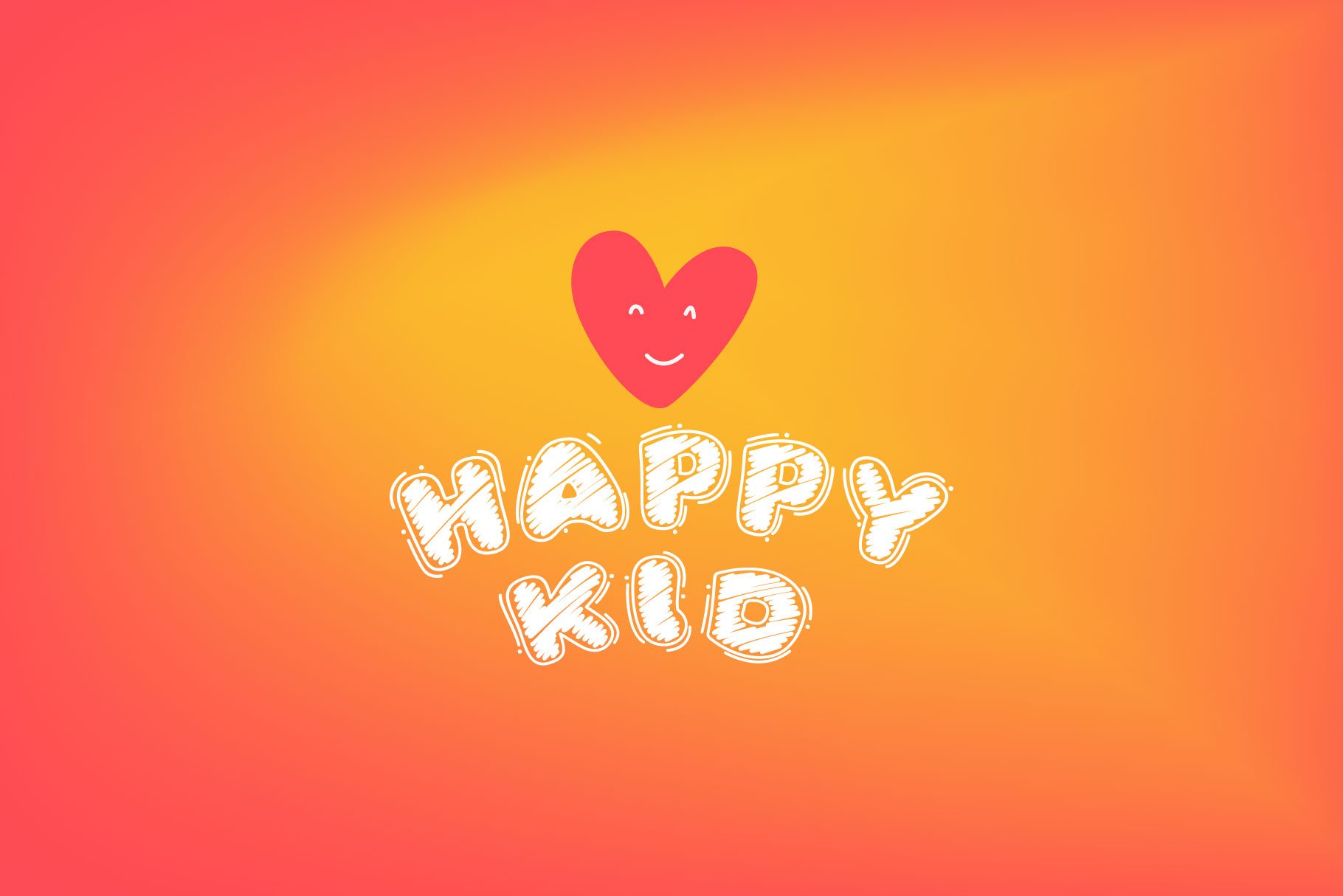 KidsCrayons Colored font preview image.