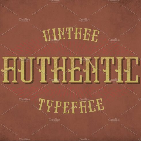 Authentic Vintage Label Typeface cover image.