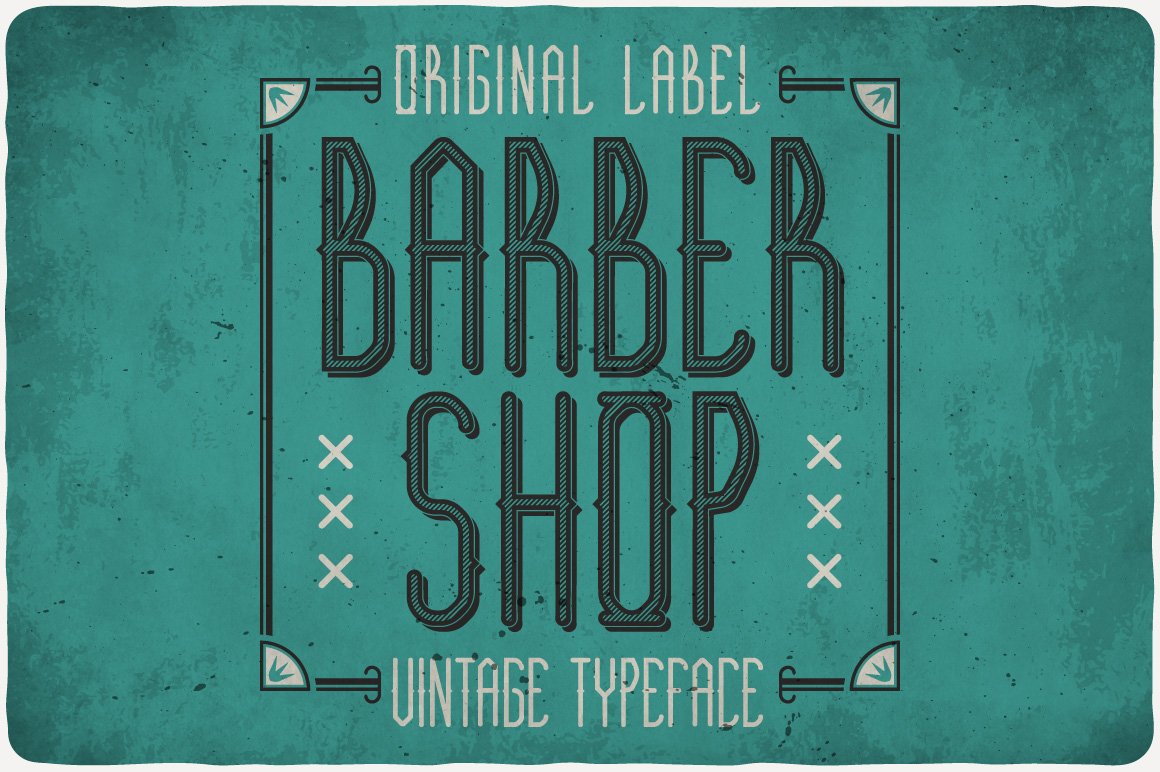 Barber Shop Typeface cover image.
