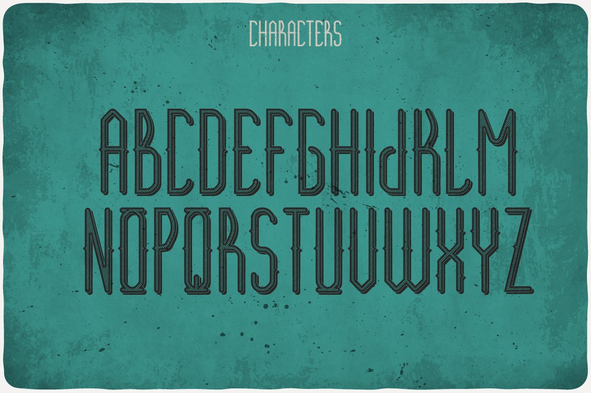 Barber Shop Typeface preview image.