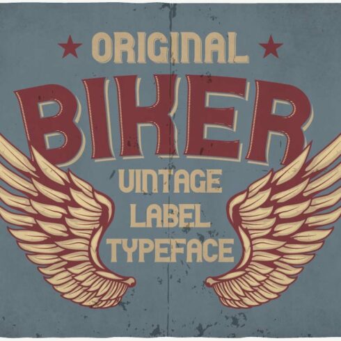 Biker typeface cover image.