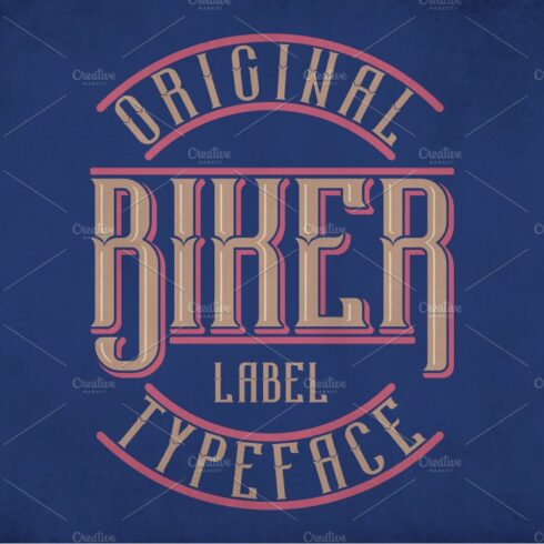 Biker Modern Label Typeface cover image.