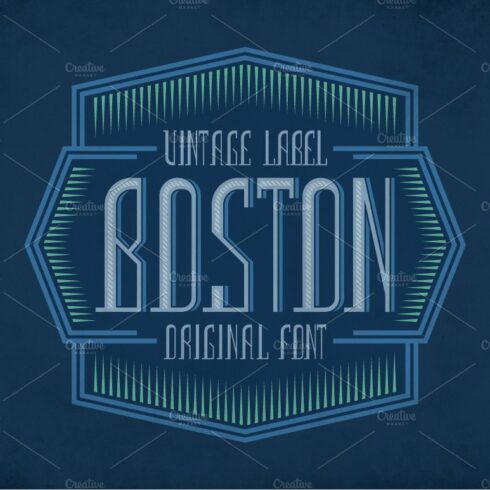 Boston Vintage Label Typeface cover image.