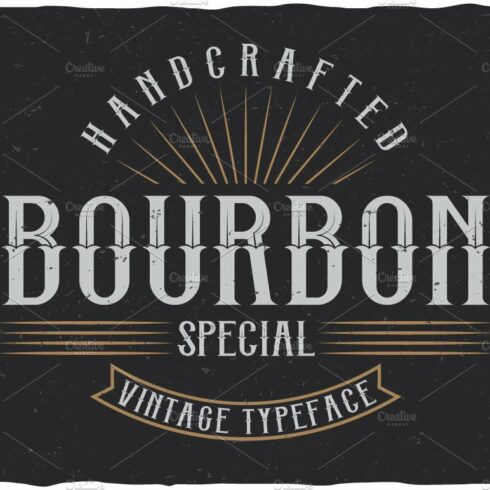 Bourbon Special Label Typeface cover image.