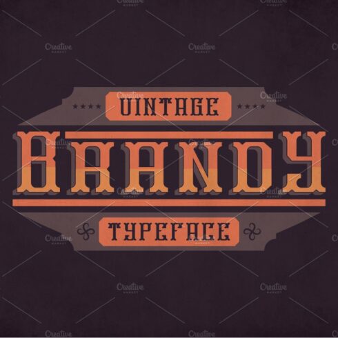 Brandy Vintage Label Typeface cover image.