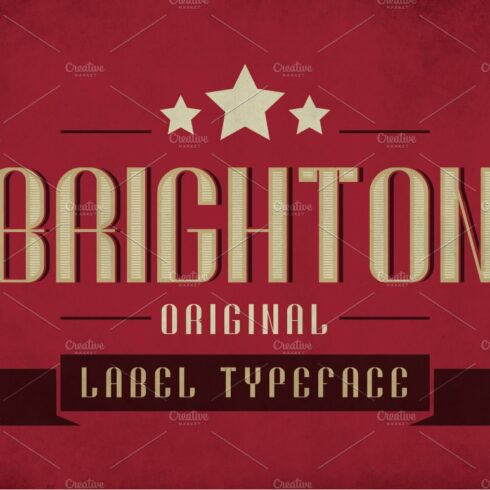 Brighton Vintage Label Typeface cover image.