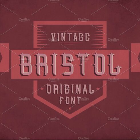 Bristol Vintage Label Typeface cover image.