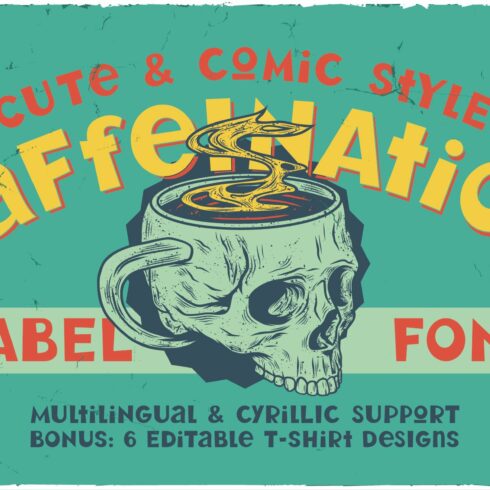 Caffeination Layered Comic Font cover image.