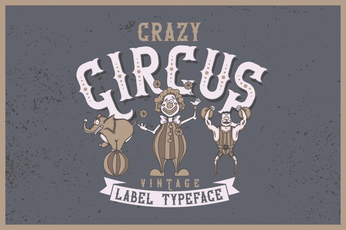 Crazy Circus typeface cover image.