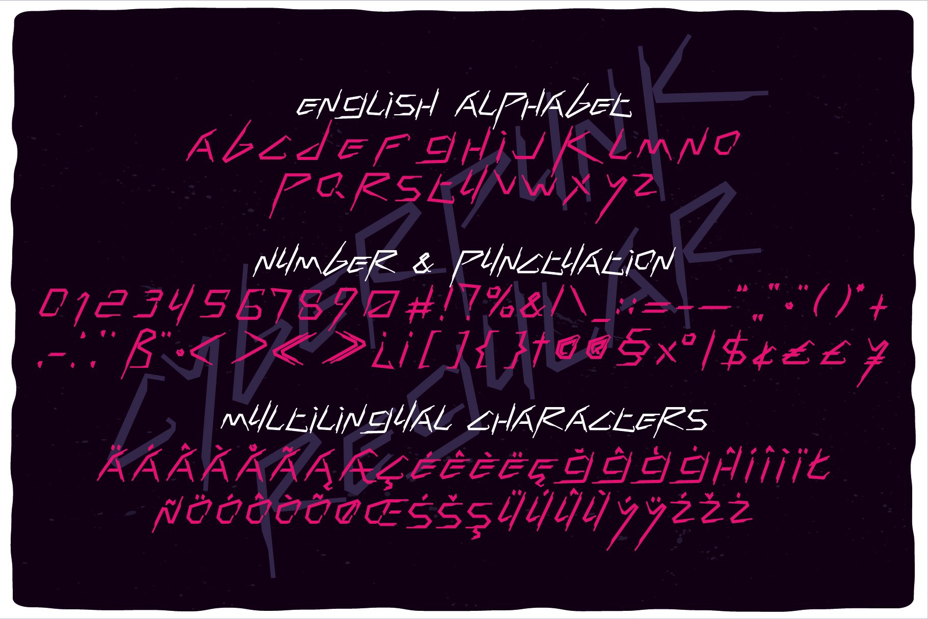 Cyberpunk Font Duo preview image.