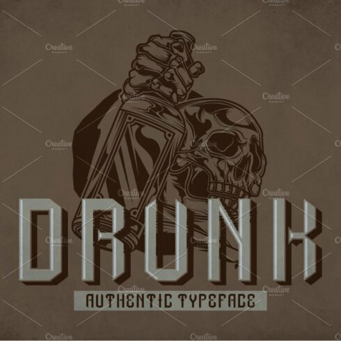 Drunk Modern Label Typeface cover image.