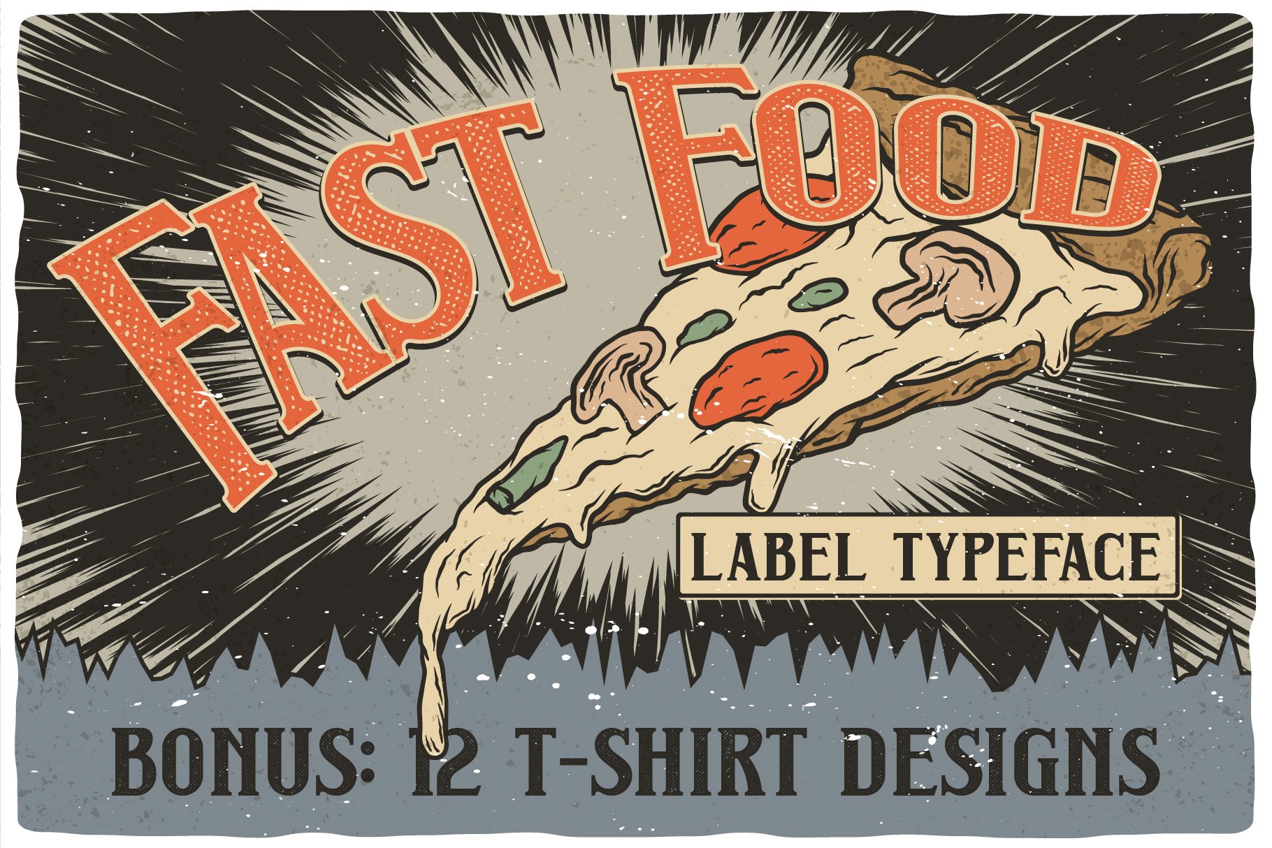 Fast Food Layered Typeface cover image.