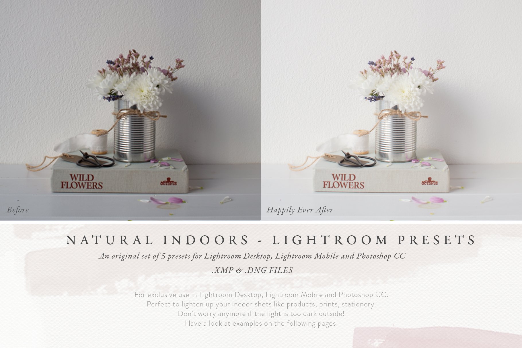 Lightroom presets - Natural indoorscover image.