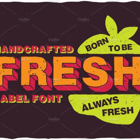 Fresh Cartoon Look Label Typeface cover image.