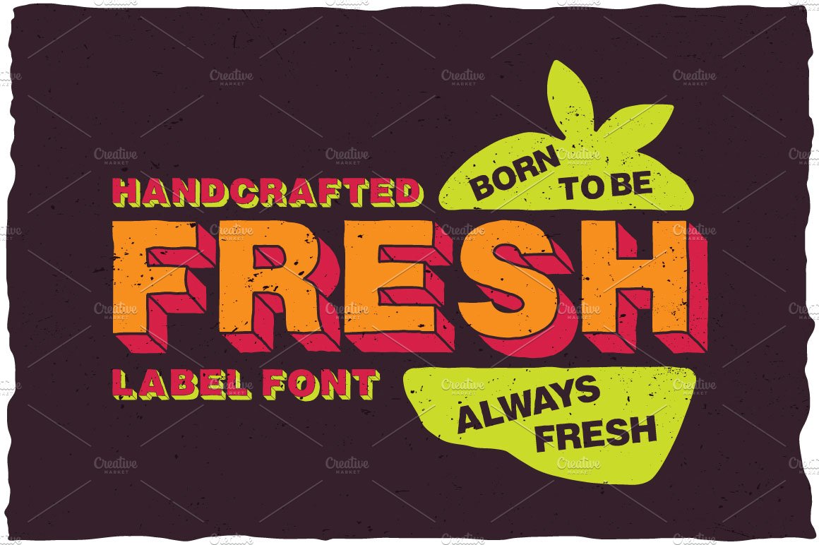 Fresh Cartoon Look Label Typeface cover image.