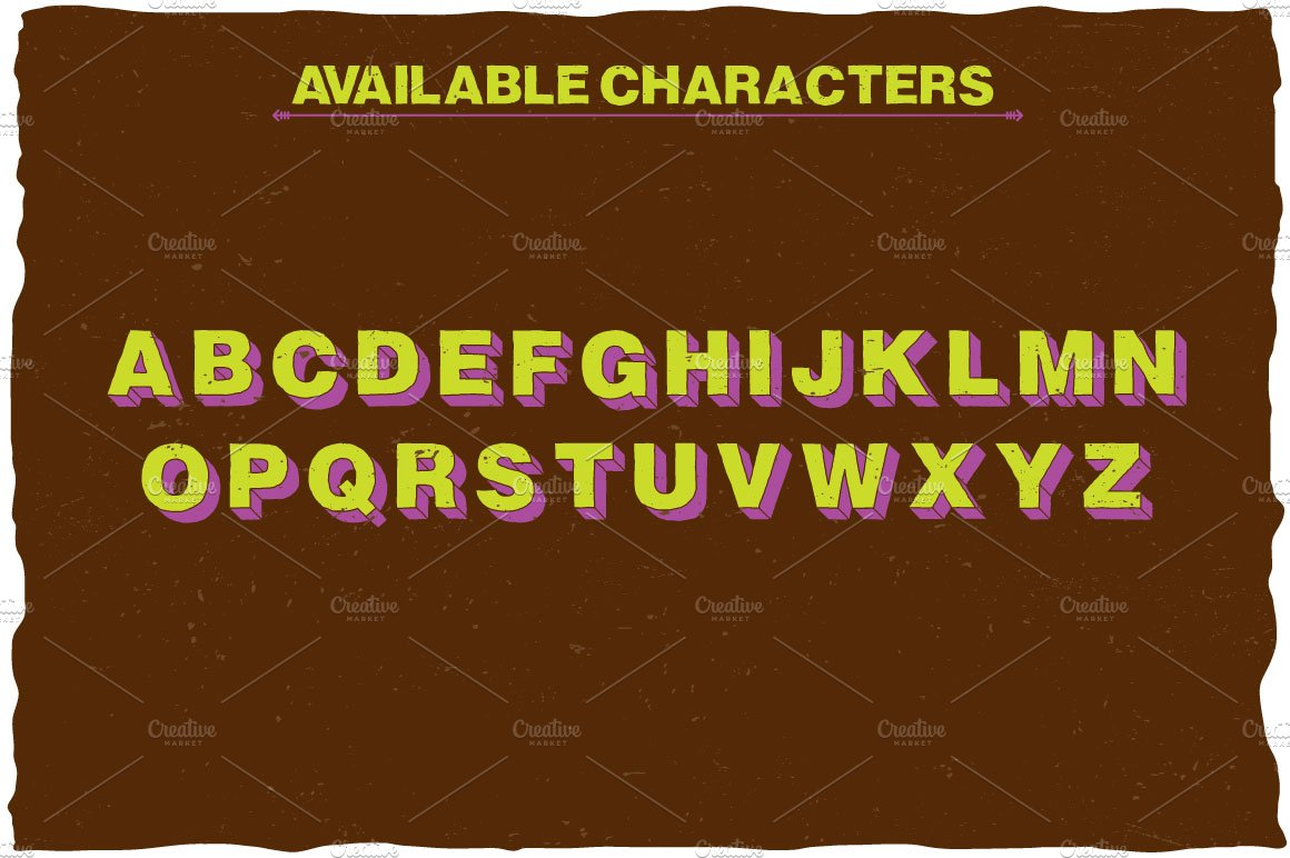 Fresh Cartoon Look Label Typeface preview image.