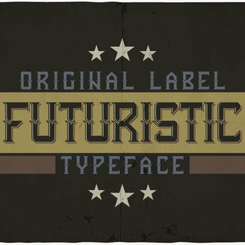 Futuristic typeface cover image.