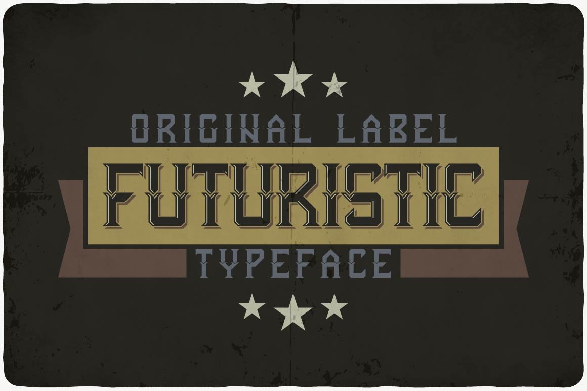 Futuristic typeface cover image.