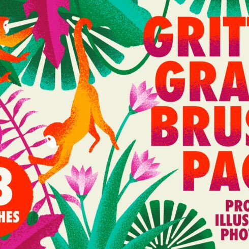 Gritty Grain Brushes Pack - Shaderscover image.