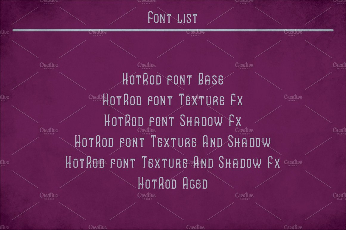 cm hotrod font 6 918