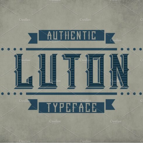 Luton Vintage Label Typeface cover image.