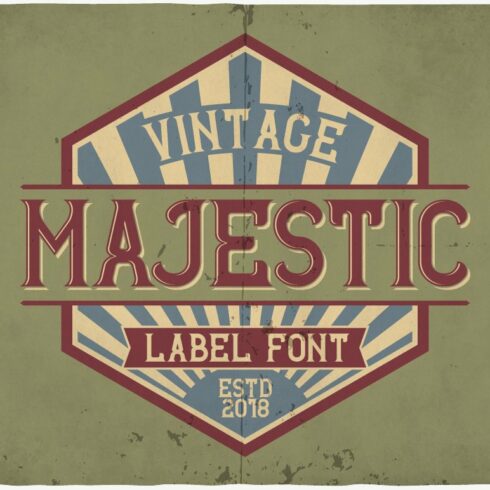 Majestic typeface cover image.