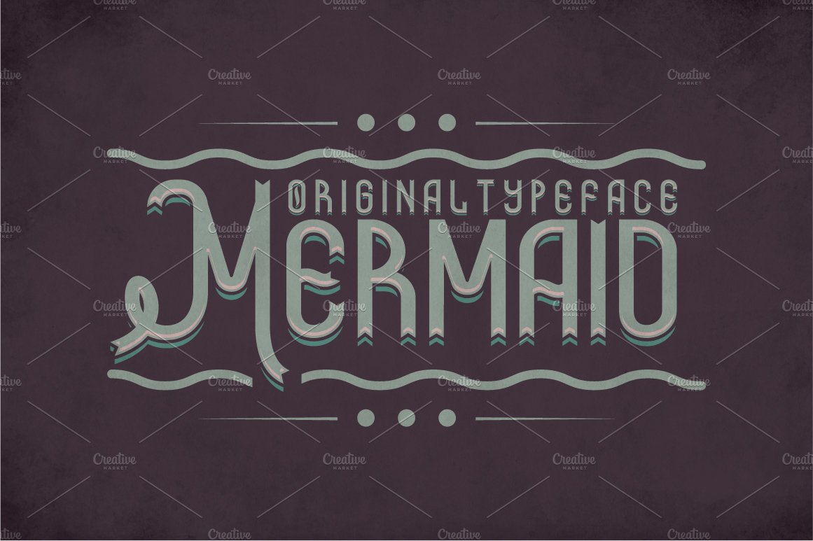 Mermaid Vintage Label Typeface cover image.