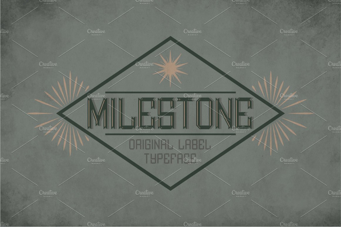 Milestone Vintage Label Typeface cover image.