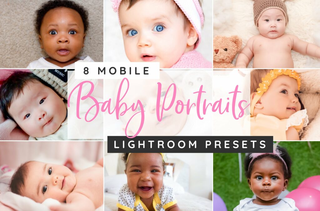 Mobile baby portrait presets – MasterBundles