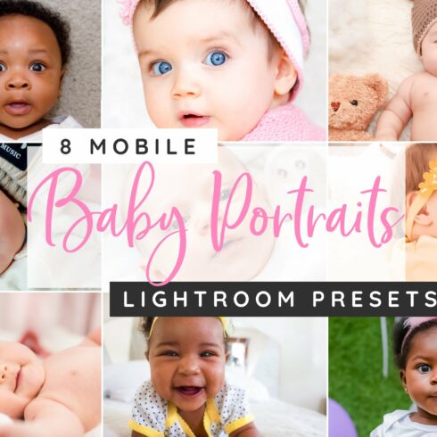Mobile baby portrait presetscover image.