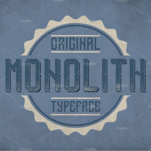 Monolith Vintage Label Typeface cover image.