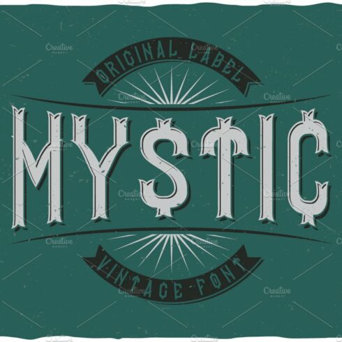 Mystic Vintage Label Typeface cover image.