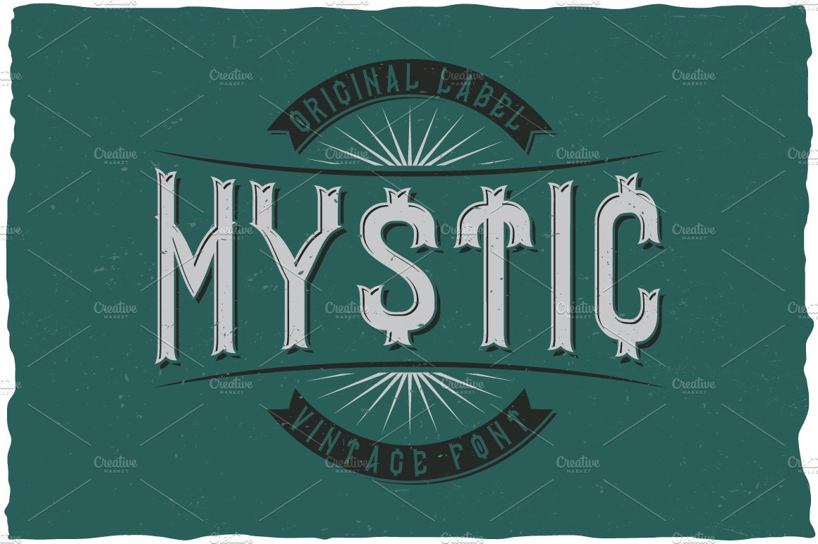 Mystic Vintage Label Typeface cover image.