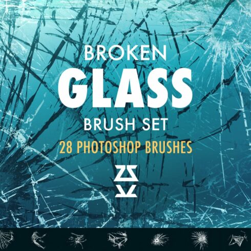 Broken glass Brush Setcover image.