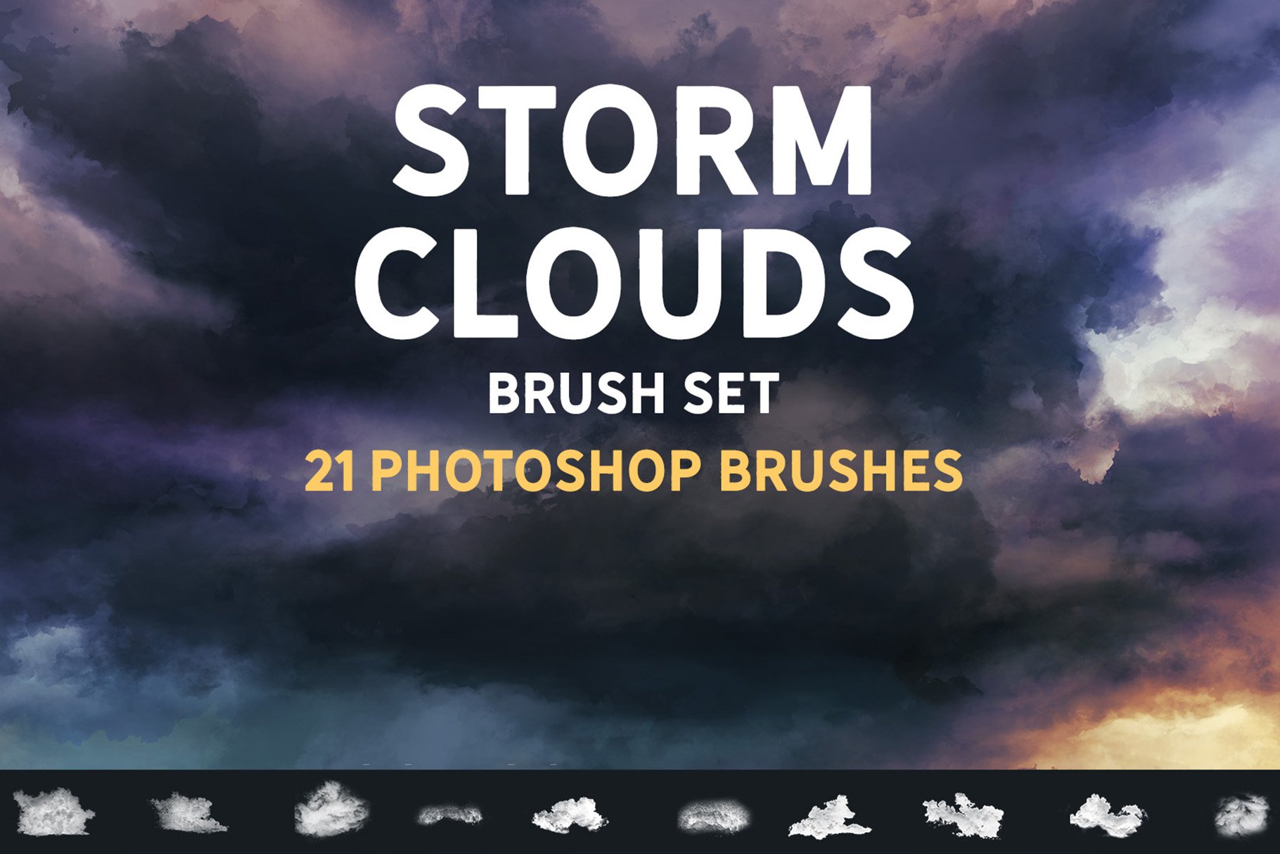 Storm clouds brush setcover image.