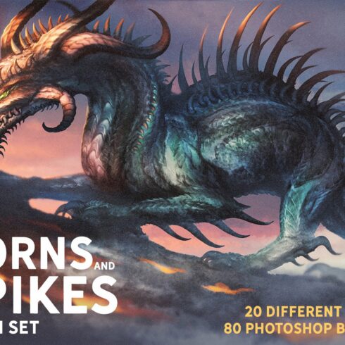 Horns and spikes brush setcover image.
