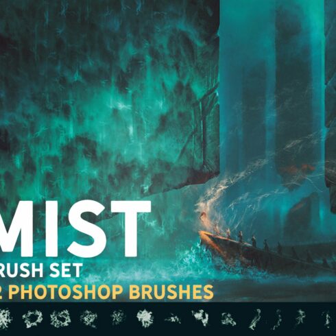 Mist Photoshop brush setcover image.